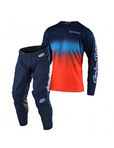 CONJUNTO TROY LEE DESIGNS 2021 MIX GP AIR  STAIN'D  & GP - NAVY / LARANJA